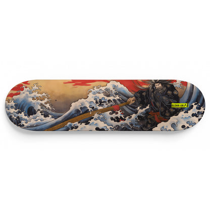 Mutant Sage In The Great Wave Of Kanagawa Single Skateboard Wall Art